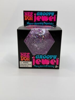RARE Purple Nee Doh Groovy Jewel Sparkly Squish Toy